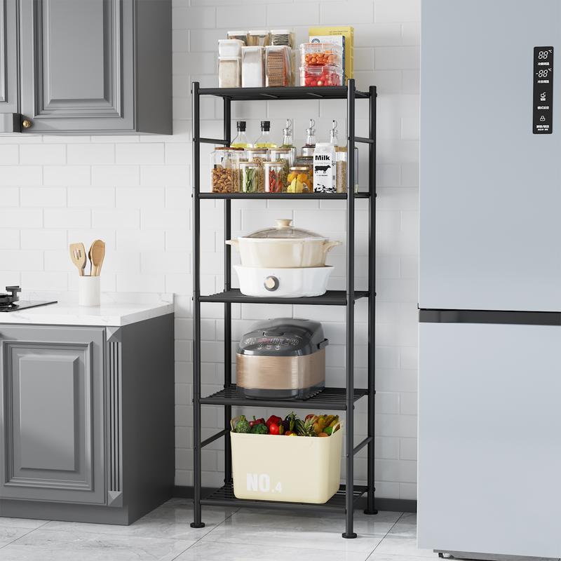 Multipurpose 5-Shelf Organizer Rack for Home & Garage
